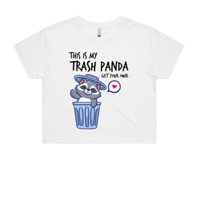 Trash Panda Cute - Women's Crop Top Thumbnail